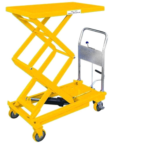 Manual Hydraulic Double Scissor Lift Trolley 700kg capacity Scissor